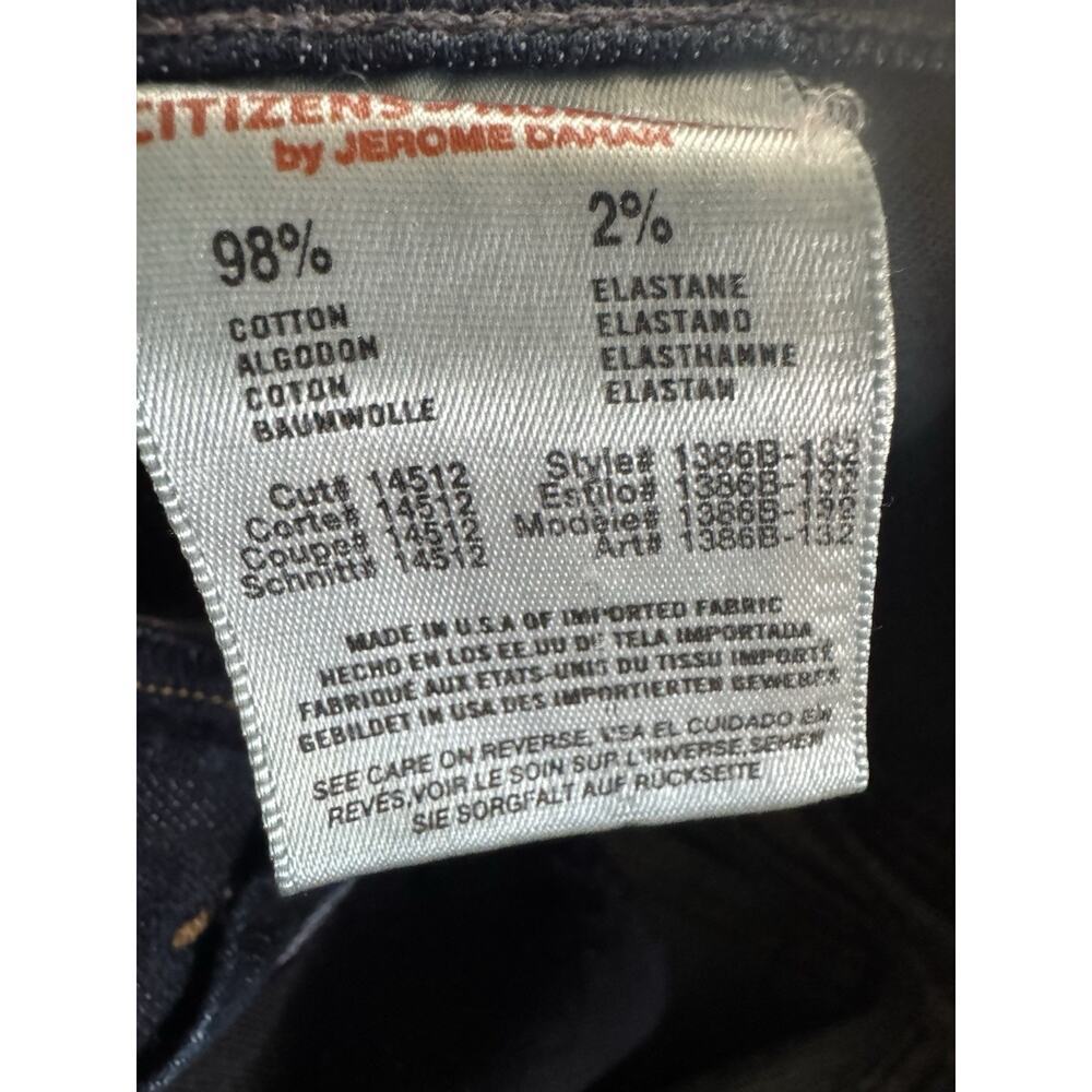 Citizens of Humanity Jeans Womens 26 Blue Dani Crop Straight Leg Cuffed #6327 - Picture 9 of 14